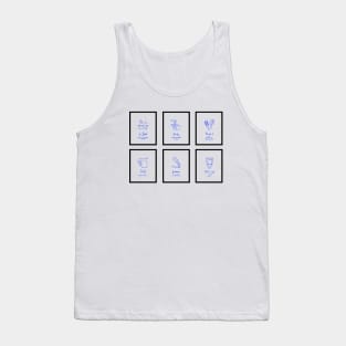 Bathroom Funny six minimalist Tank Top